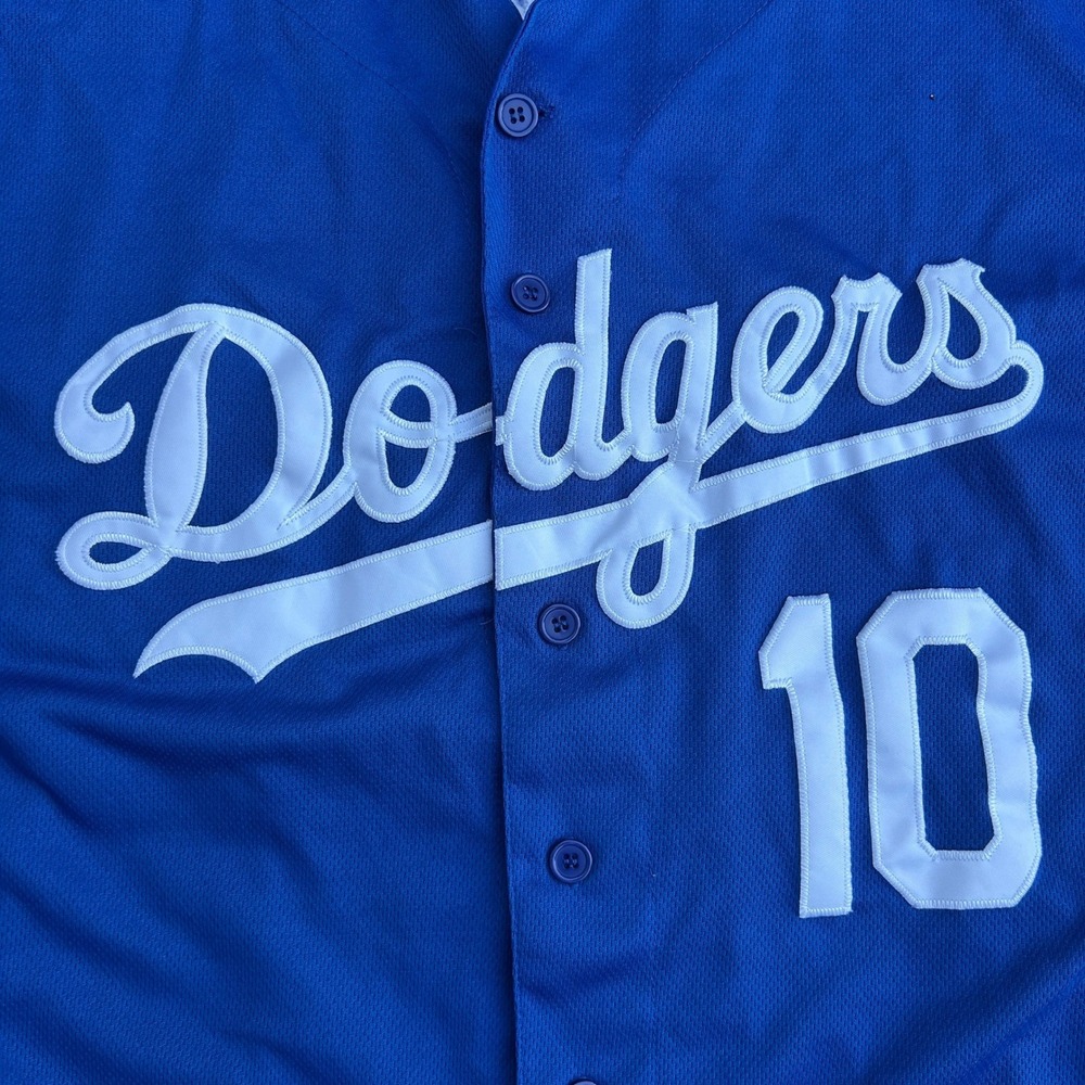 Majestic Los Angeles Dodgers Justin Turner Jersey Size 52 Blue 2017 AZ Patch MLB - Picture 4 of 7